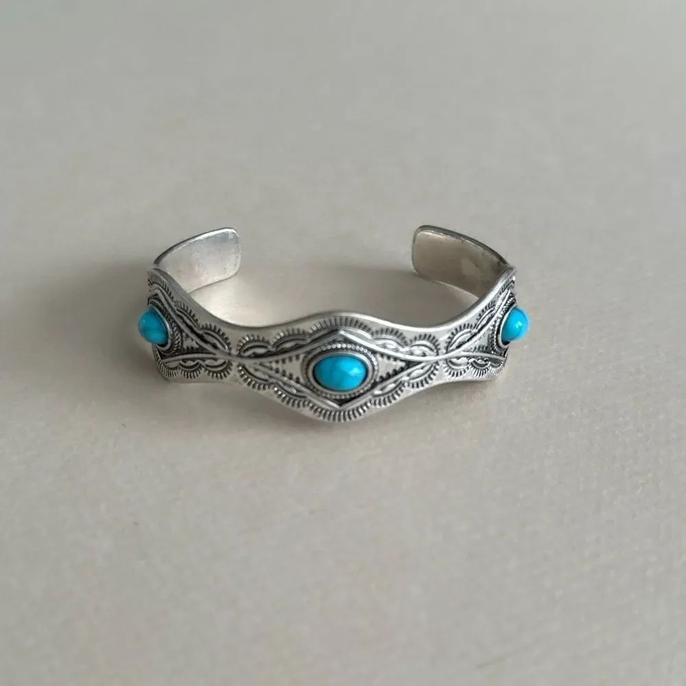 Turquoise bangle #1744 - Picture 2 of 3